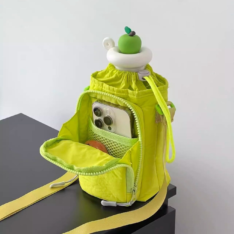 Adjustable Outdoor Water Bottle Carrier Bag With Phone Pocket 0