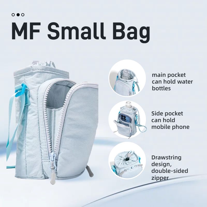 Adjustable Outdoor Water Bottle Carrier Bag With Phone Pocket 2