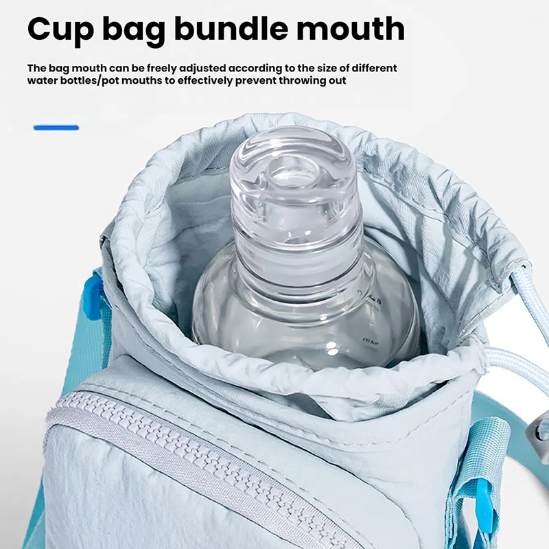 Adjustable Outdoor Water Bottle Carrier Bag With Phone Pocket 3