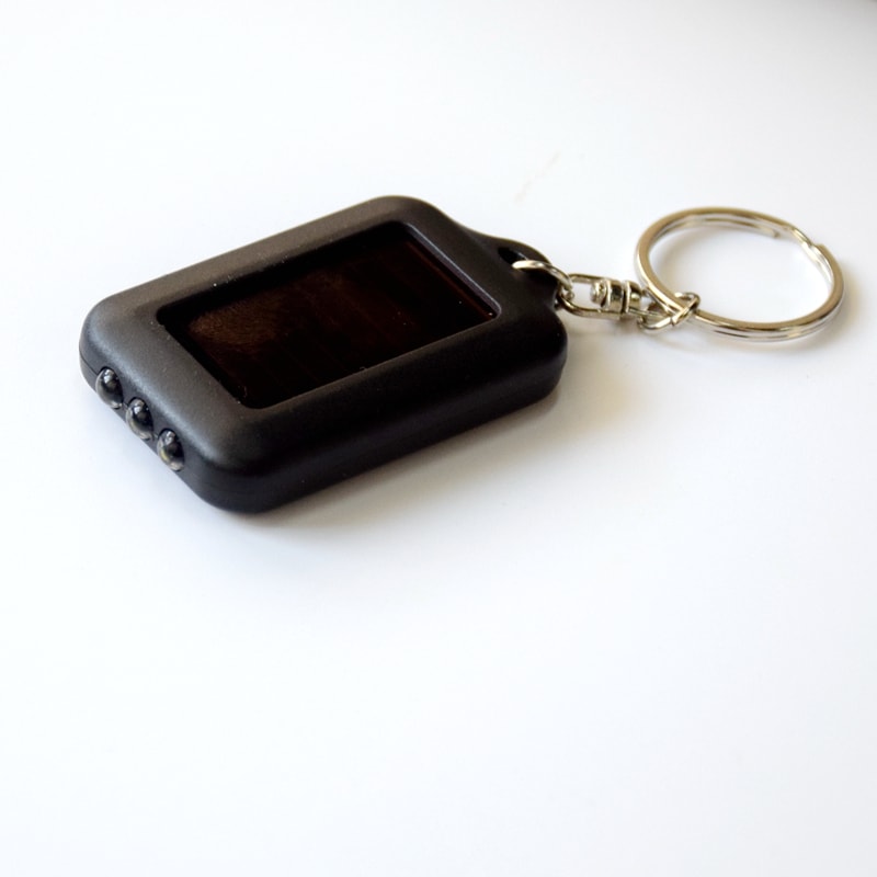 Solar Keychain Flashlight Portable Outdoor Emergency Mini Torch Light 5
