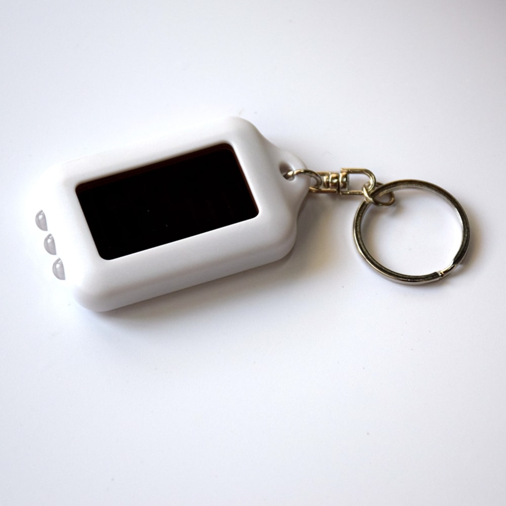 Solar Keychain Flashlight Portable Outdoor Emergency Mini Torch Light 6