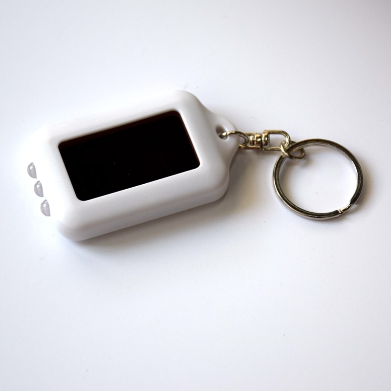 Solar Keychain Flashlight Portable Outdoor Emergency Mini Torch Light 6