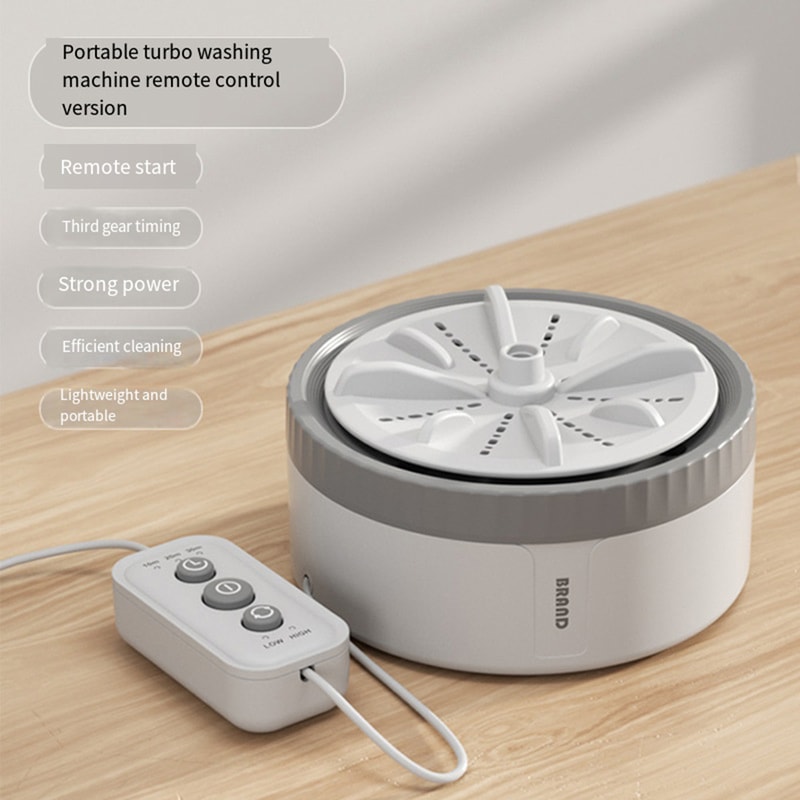 Portable Mini Washing Machine With USB Ultrasonic Cleaning For Travel Home 9