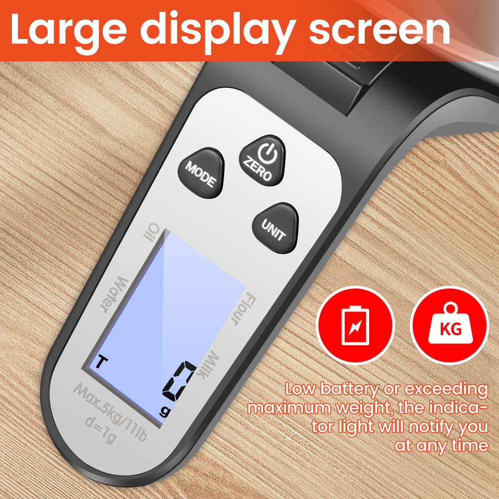 Digital Kitchen Scale With Stainless Steel Bowl High Accuracy Food Weighing Scale For Cooking 4