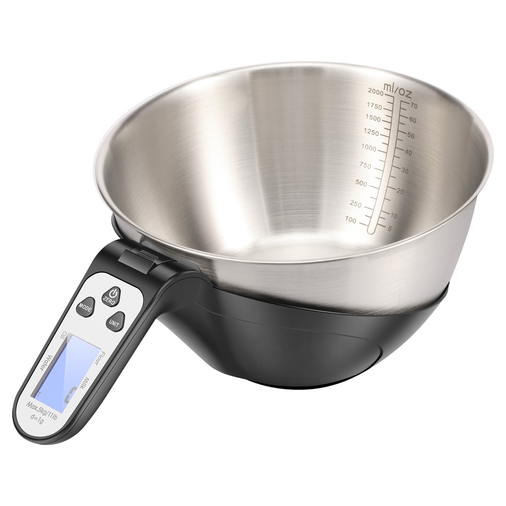 Digital Kitchen Scale With Stainless Steel Bowl High Accuracy Food Weighing Scale For Cooking 6