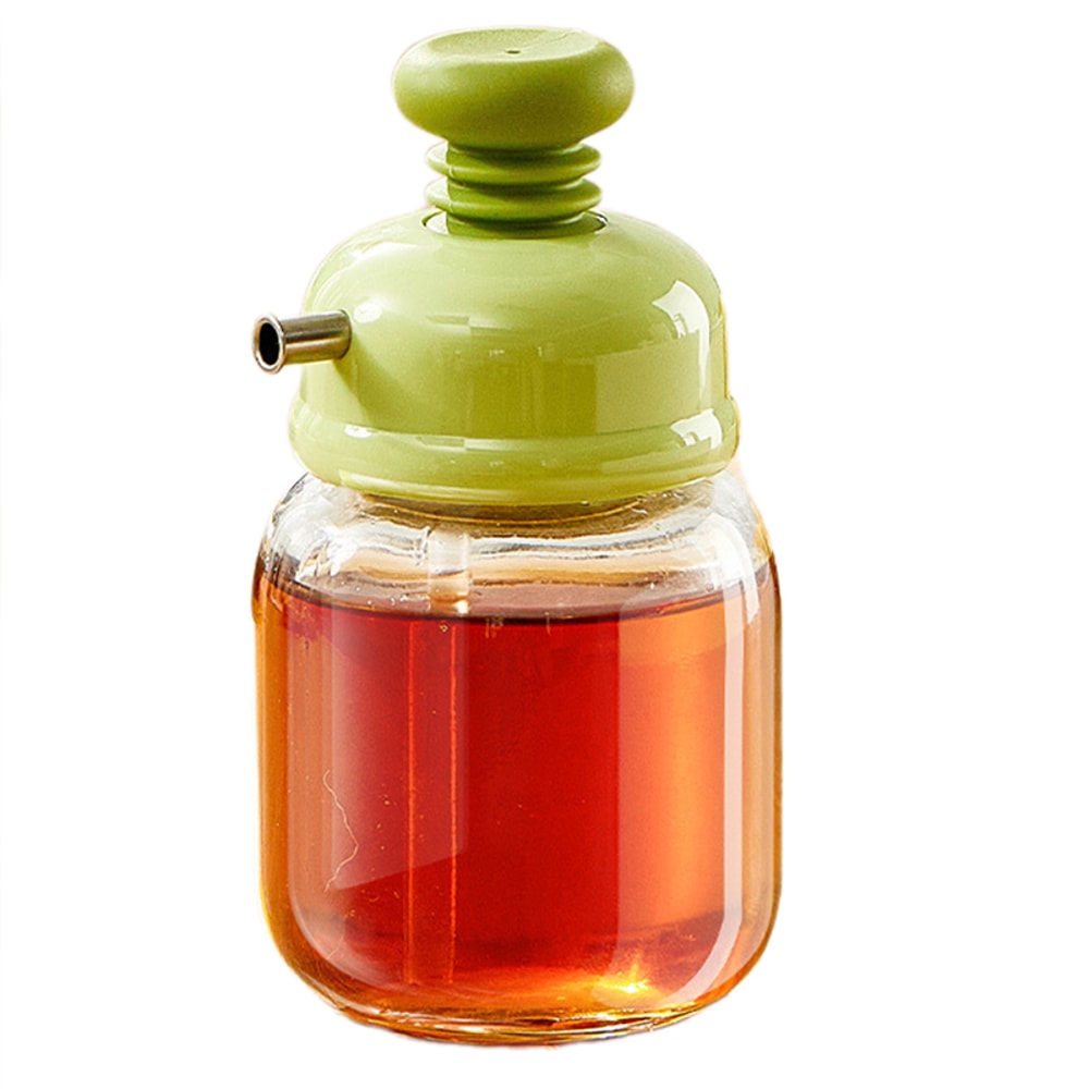 Premium Press Top Glass Oil Soy Sauce Dispenser Bottle Leakproof Kitchen Condiment Bottle 6