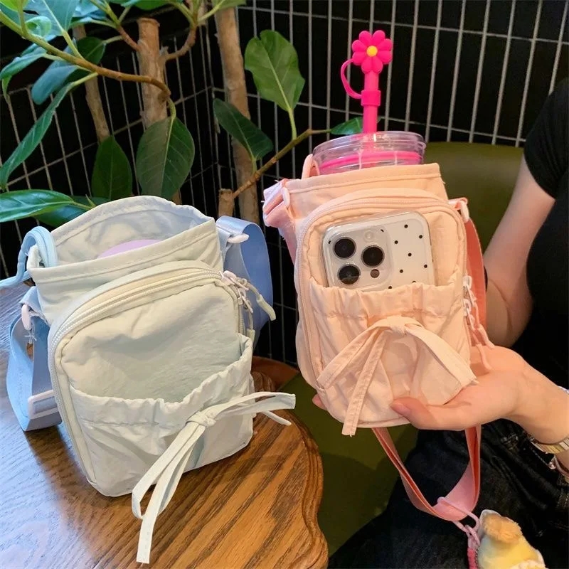 Lightweight Outdoor Crossbody Bag With Water Bottle Holder Phone Pocket 2
