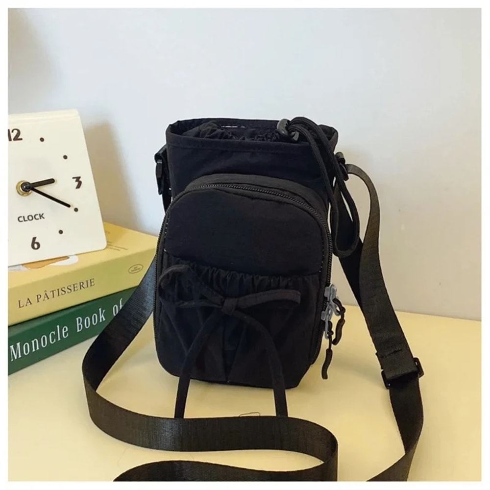 Lightweight Outdoor Crossbody Bag With Water Bottle Holder Phone Pocket 6