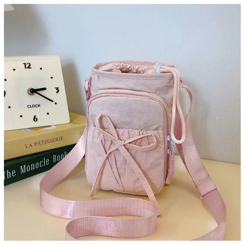 Lightweight Outdoor Crossbody Bag With Water Bottle Holder Phone Pocket 5