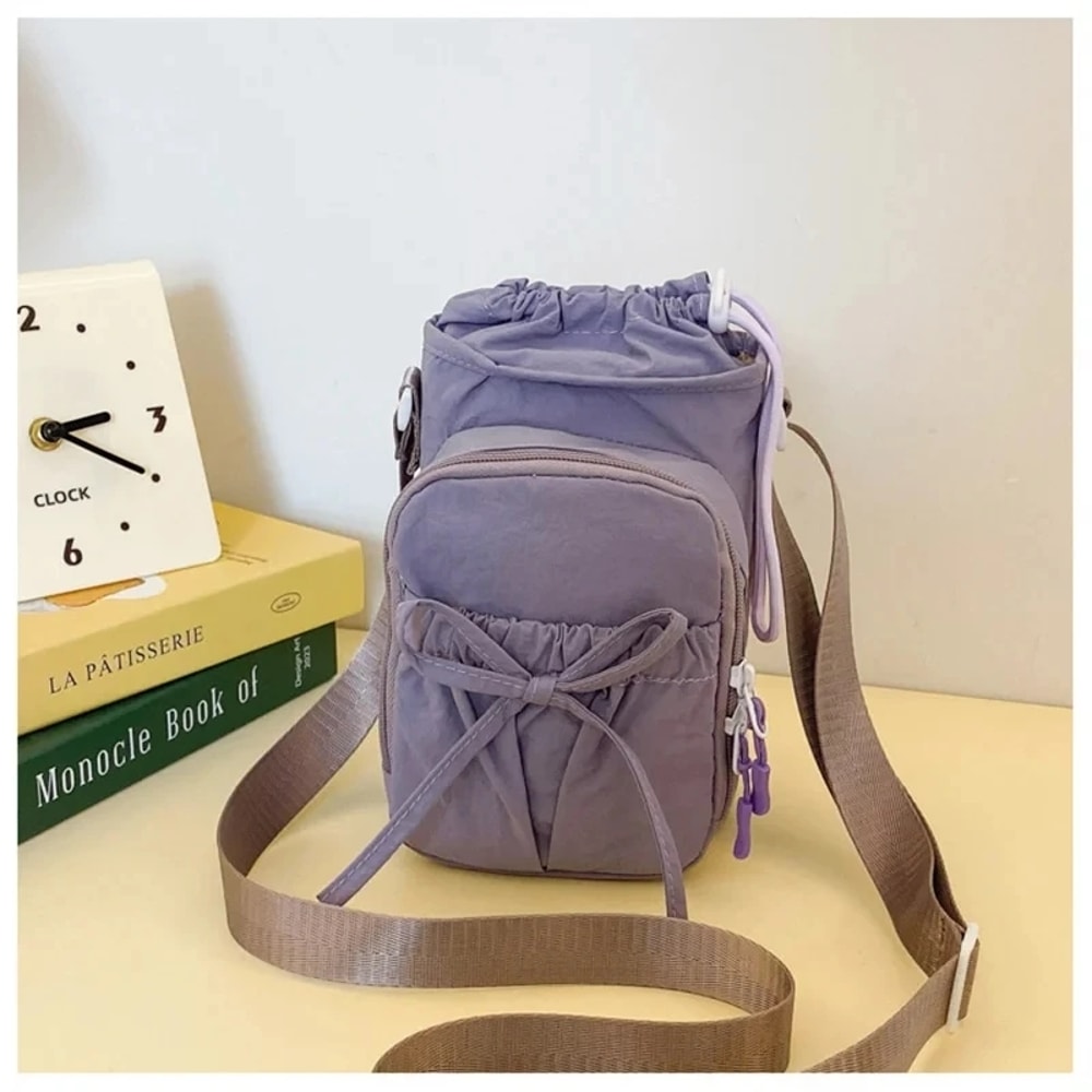 Lightweight Outdoor Crossbody Bag With Water Bottle Holder Phone Pocket 9