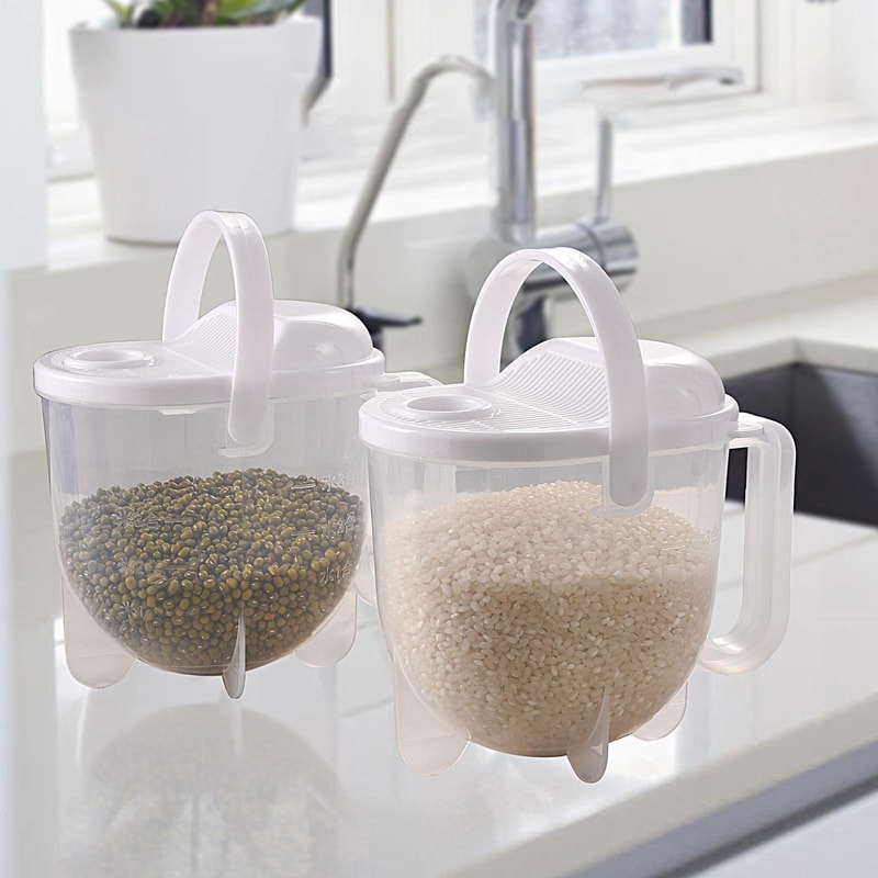 Premium Rice Washing Bowl Kitchen Colander Strainer With Lid 4