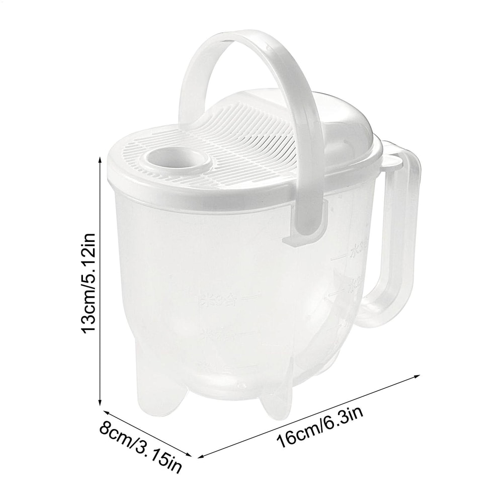 Premium Rice Washing Bowl Kitchen Colander Strainer With Lid 5