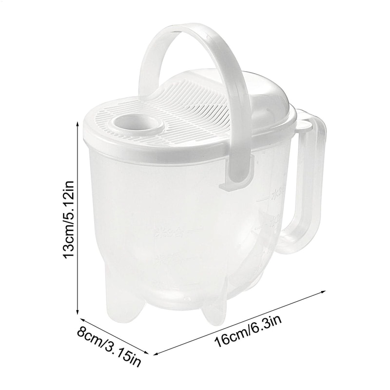 Premium Rice Washing Bowl Kitchen Colander Strainer With Lid 5