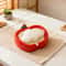 Apple Shaped Soap Dish with Drain Cute Bathroom Storage Rack
