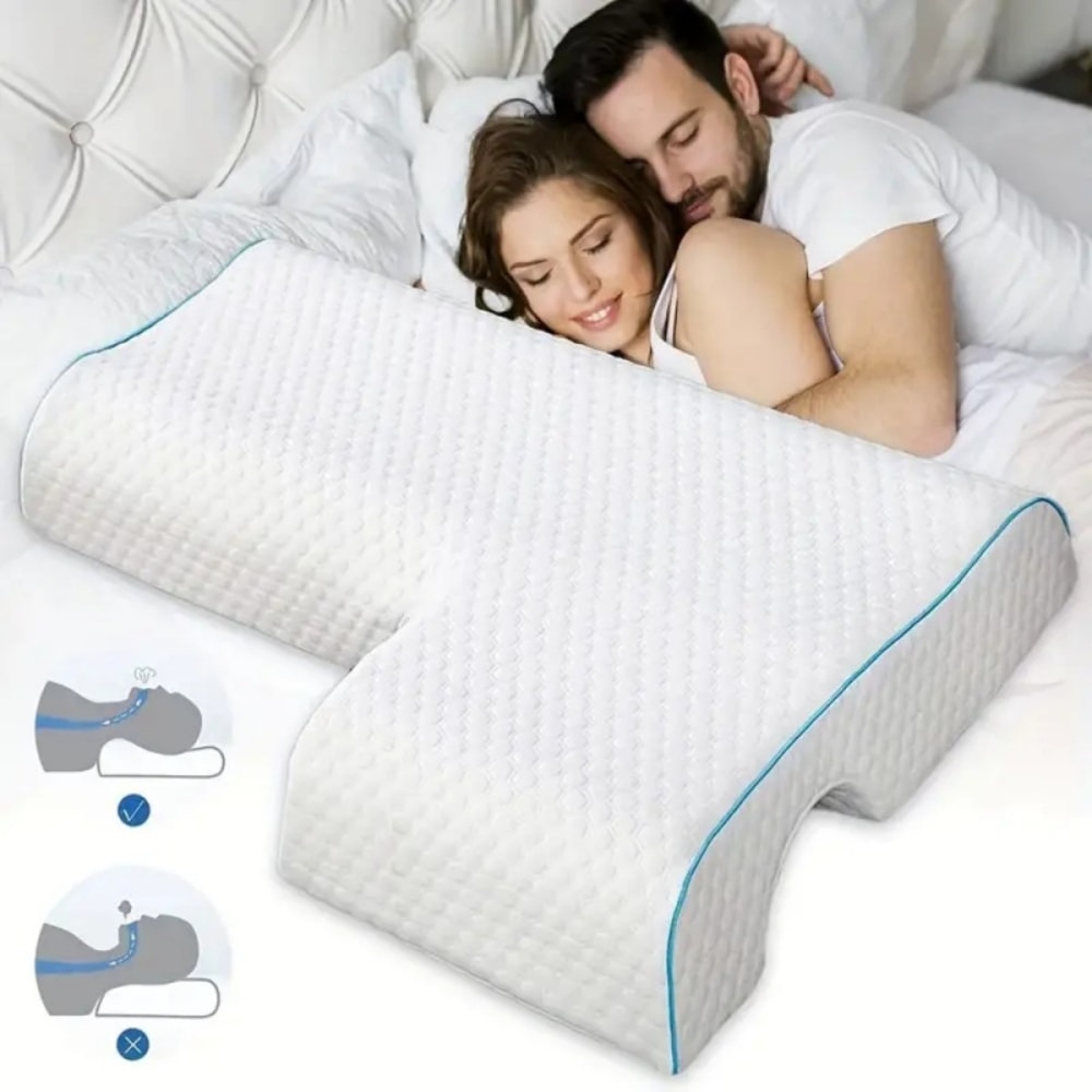 Arched Couples Memory Foam Pillow For Hand Cervical Support 1