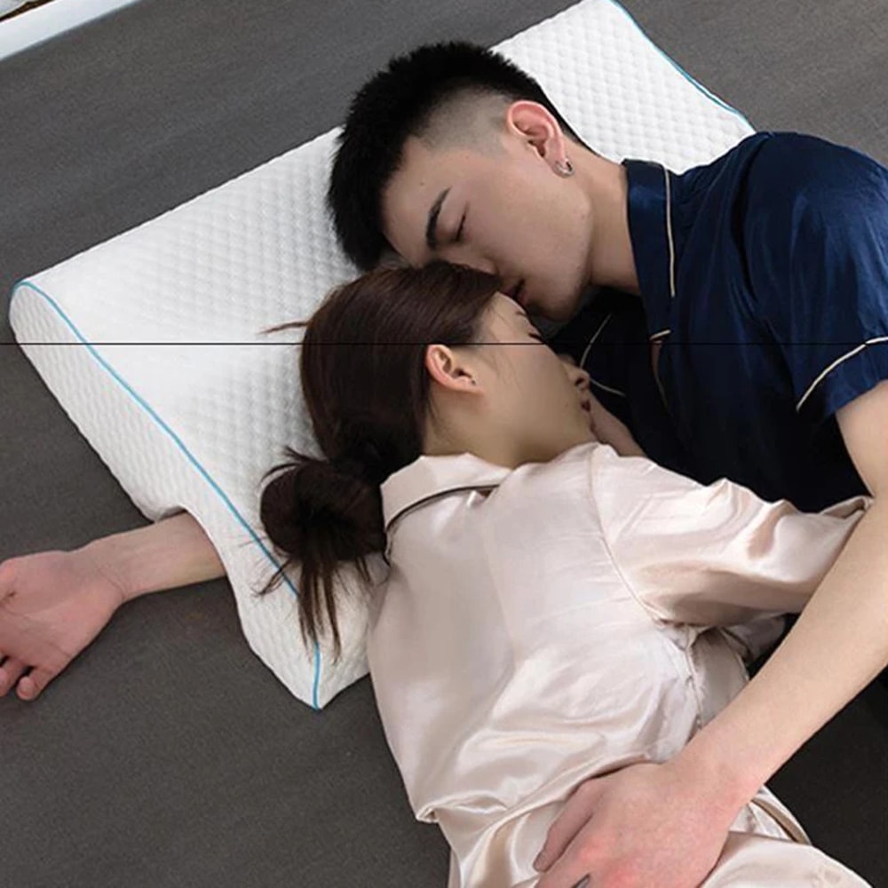Arched Couples Memory Foam Pillow For Hand Cervical Support 3