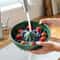 Automatic Swirl Fruit Vegetable Washing Bowl With Quick Drain Strainer 0