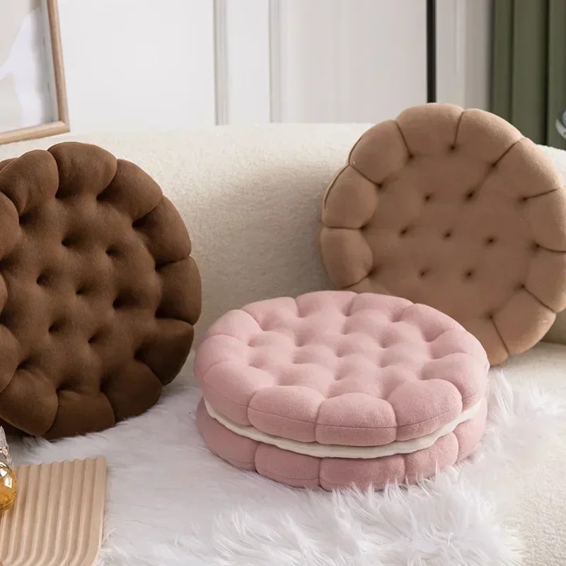 Ultra Plush Sandwich Biscuit Sofa Cushion Cozy Seat Stylish Living Room Decor Pillow 1