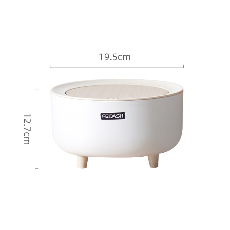 Japanese Style Mini Desktop Trash Can For Desk Dorm Storage 5