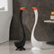 Swan Shaped Long Handle Toilet Brush With Holder Dense Bristles Bathroom Cleaning Tool 2