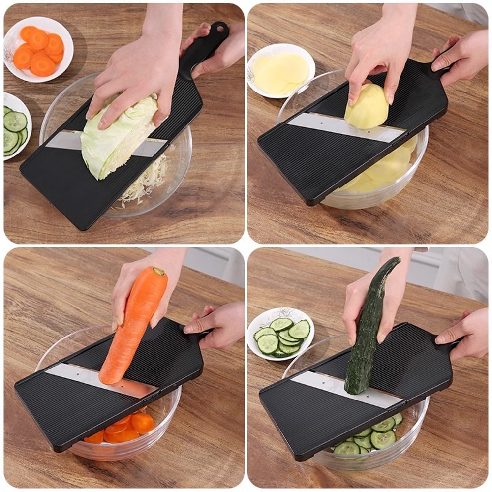 Premium Manual Vegetable Chopper Kitchen Slicer Dicer With Progressive Blades 2