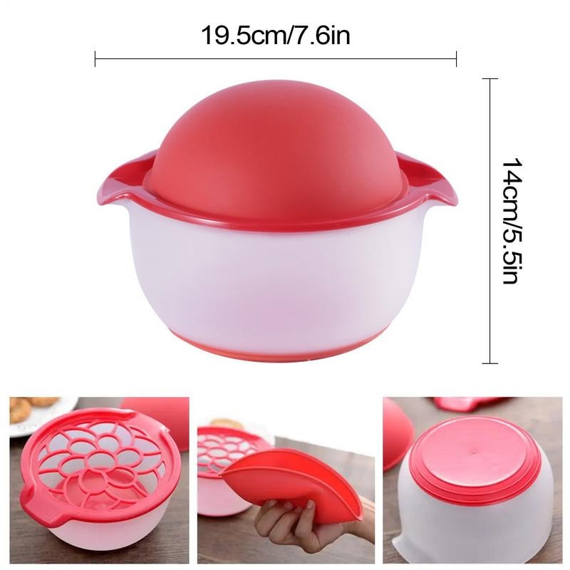 Silicone Pomegranate Peeler Deseeder Tool With Bowl Easy Fruit Kitchen Prep 5