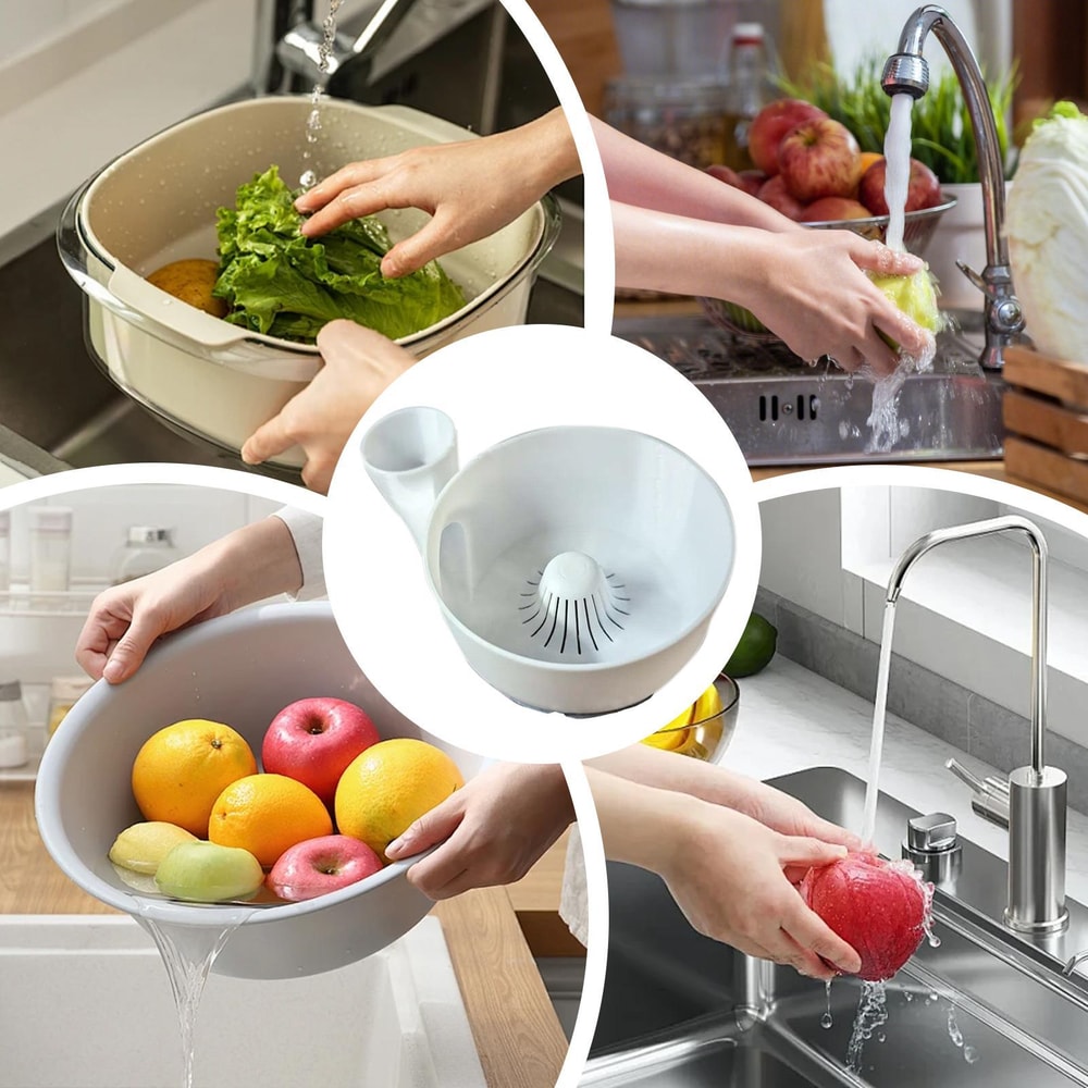 Portable Fruit Vegetable Washer With Multipurpose Spinner Basket 1