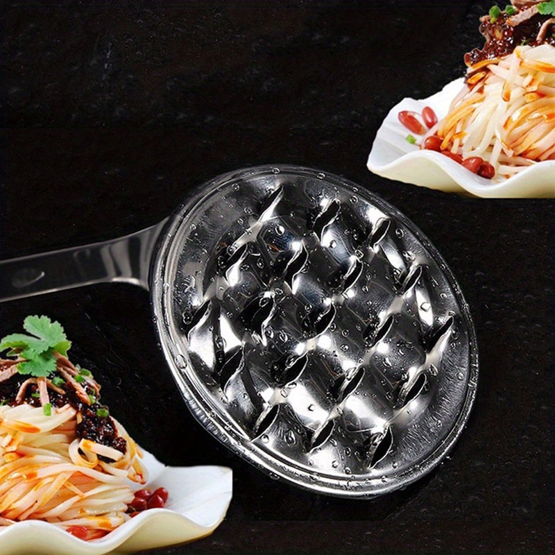 Premium Stainless Steel Cold Noodle & Jelly Scraper Kitchen Tool with Multifunctional Grating