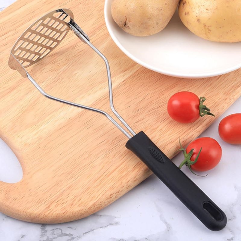 Premium Stainless Steel Potato Masher & Manual Mashing Crusher