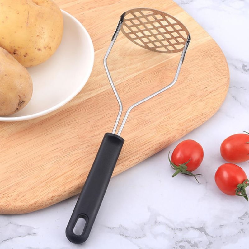 Premium Stainless Steel Potato Masher & Manual Mashing Crusher