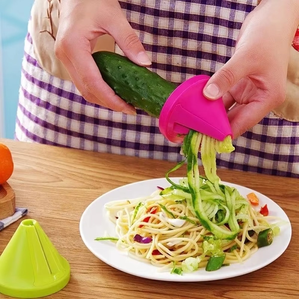 Premium Spiral Vegetable Peeler Manual Vegetable Slicer Rotating Shredder Kitchen Tool 1