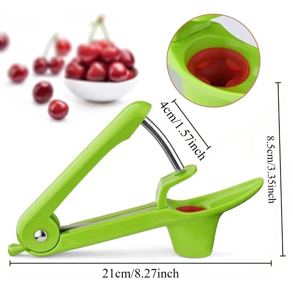 Heavy Duty Cherry Pitter Tool Seed Remover With Space Saving Lock Design 5