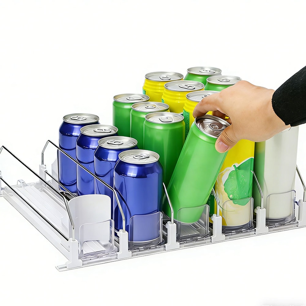 Premium Fridge Can Organizer Automatic Soda Can Dispenser 1