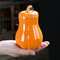 Premium Ceramic Pumpkin Jar with Lid Sealing Storage Canister for Kitchen & Tea