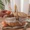 Handcrafted Willow Wicker Picnic Basket with Handle