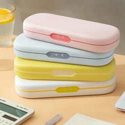 large capacity double layer pencil case cute school stationery organizer