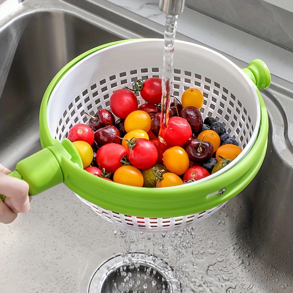 Premium Kitchen Spin Dryer & Fruit Vegetable Cleaner Spacious, Durable, Multifunctional