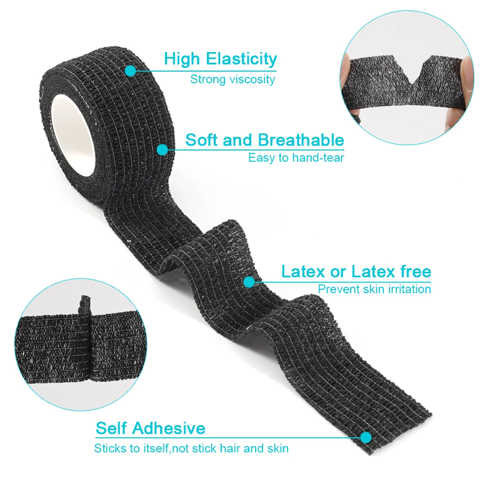 Premium Self Adhesive Athletic Tape Elastic Bandage Set For Sports Protection 1