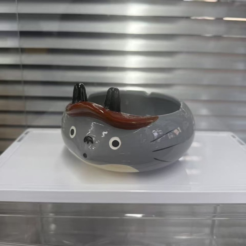 Cute Cartoon Animal Ceramic Ashtray & Desk Organizer Multifunctional Decor