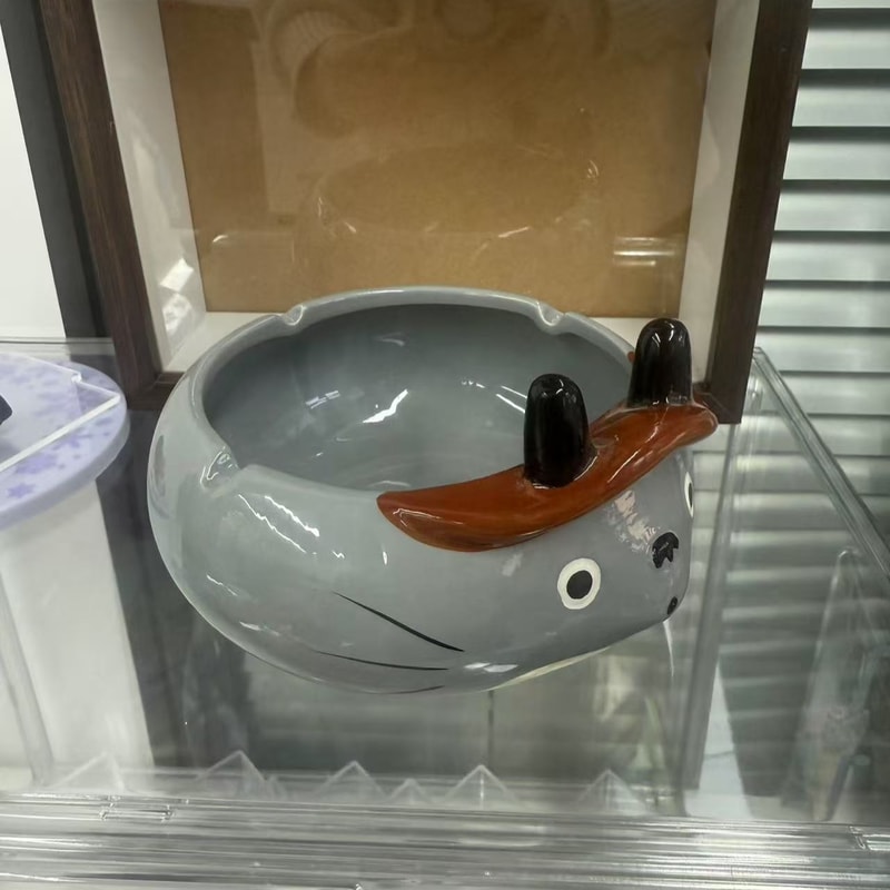Cute Cartoon Animal Ceramic Ashtray & Desk Organizer Multifunctional Decor