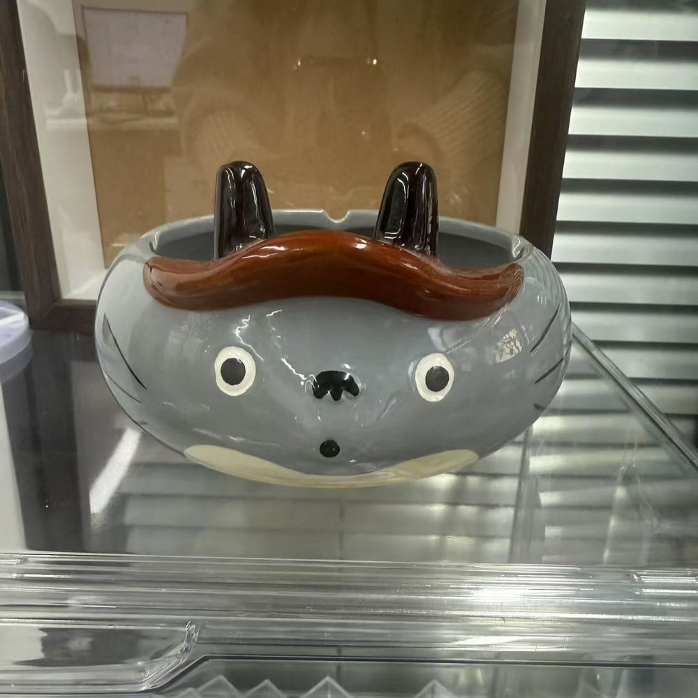 Cute Cartoon Animal Ceramic Ashtray & Desk Organizer Multifunctional Decor