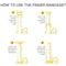 Soft Cotton Finger Bandage Set Tubular Finger Dressings For First Aid 4