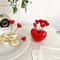 Cute Heart Shaped Stainless Steel Plastic Kids Fruit Fork Set 1