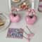 Cute Heart Shaped Stainless Steel Plastic Kids Fruit Fork Set 2