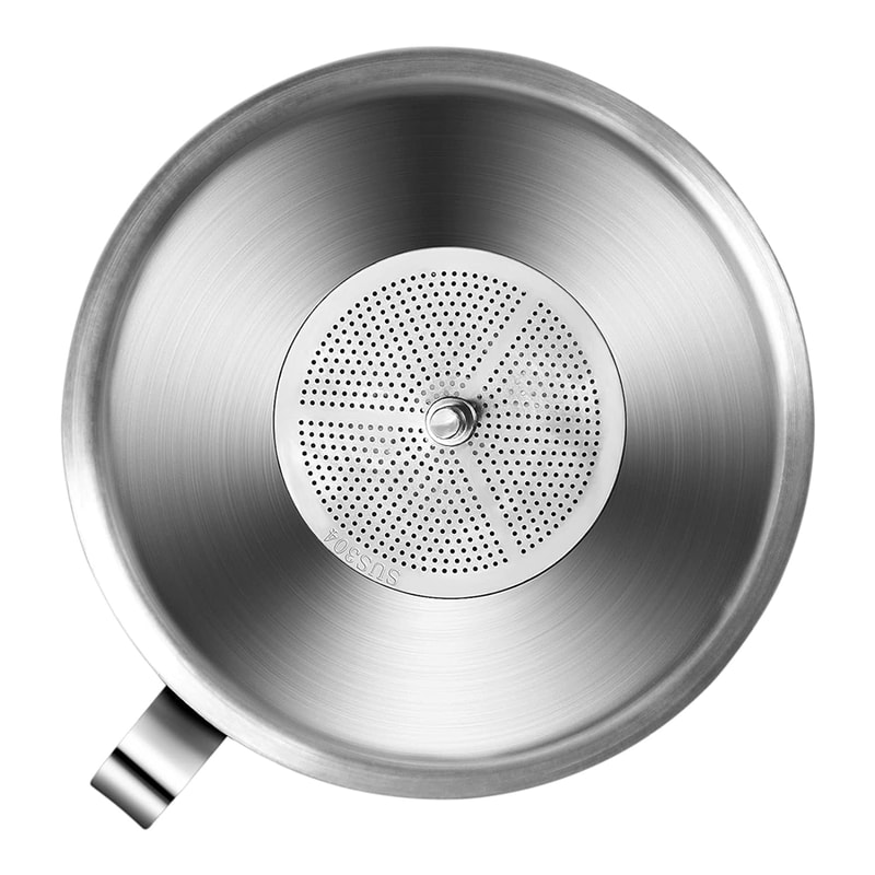 Premium Stainless Steel Funnel with Strainer Brewing Funnel Strainer for Liquid Transfer
