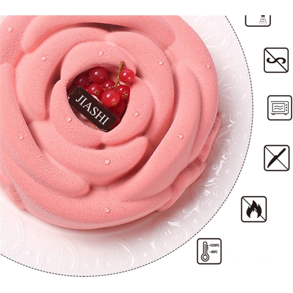 Flower Silicone Cake Mold Non Stick DIY Baking & Mousse Tray