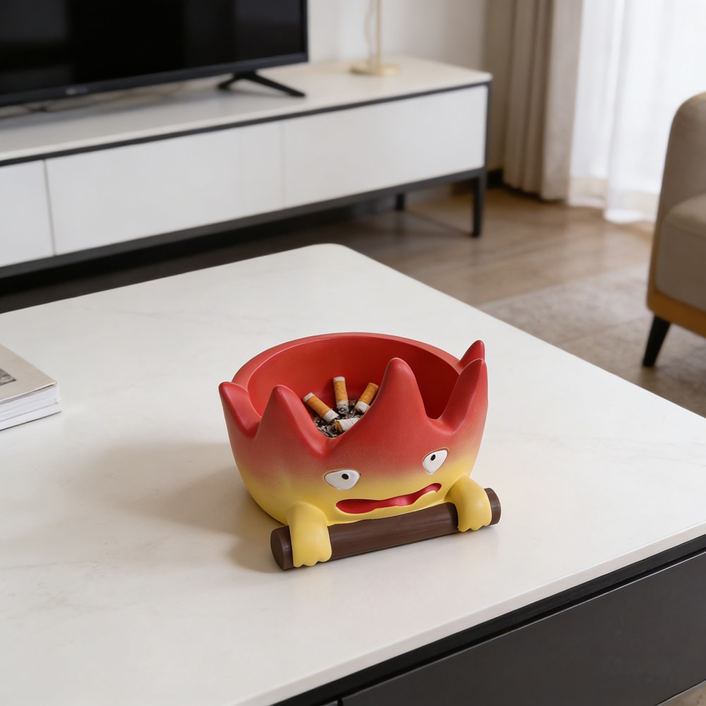 Fire Shaped Cute Flame Ashtray Desktop Decor