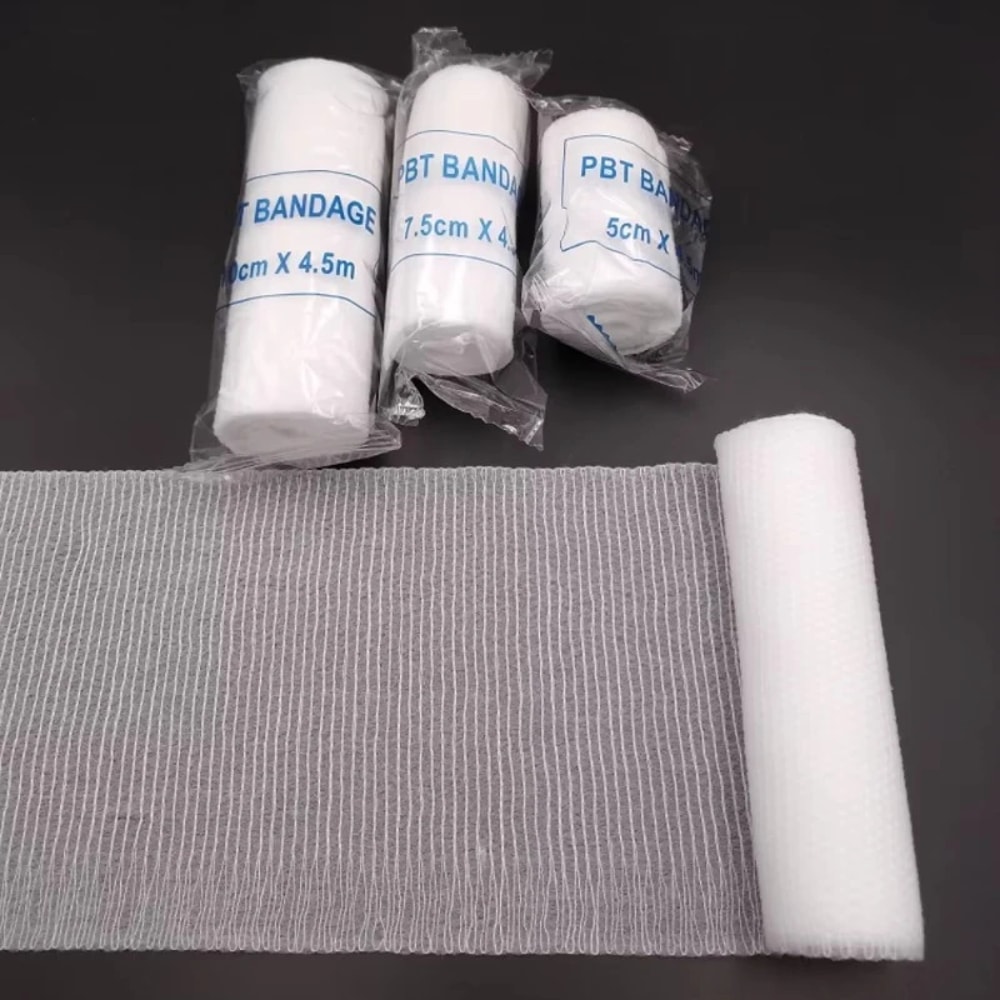Premium First Aid Bandage Set with Elastic Gauze Rolls & Adhesive Wound Dressings