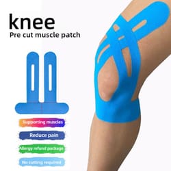adjustable pre cut kinesiology knee tape elastic knee support tape