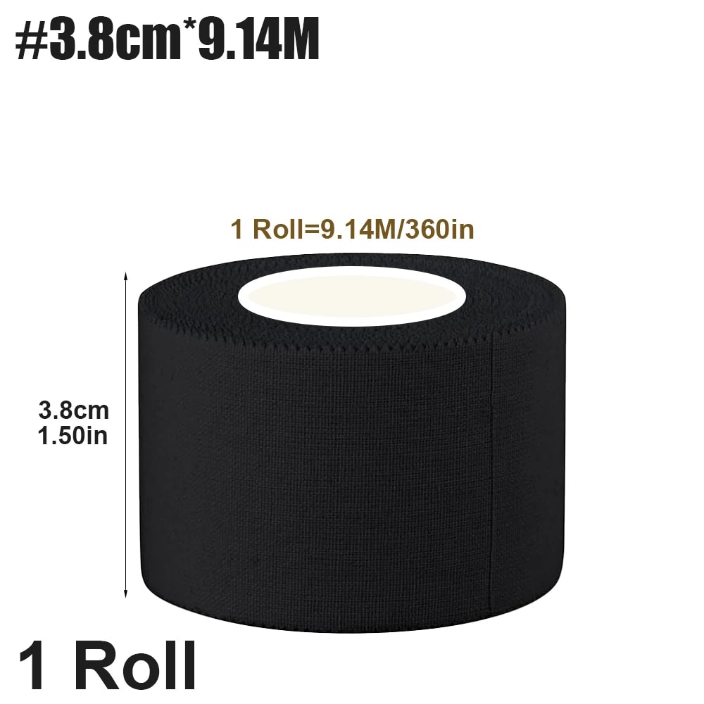 Precut Waterproof Kinesiology Tape Black Athletic Muscle Support Bandage 6